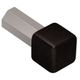 QUADEC Coin intérieur/extérieur 90° Aluminium anodisé Noir mat 7/16" (11 mm)