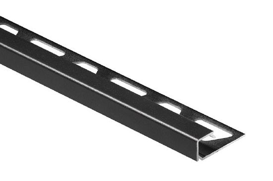 Square Edge Trim QUADEC - Matte Black Aluminum 3/8" (10 mm) x 10'