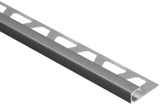Square Edge Trim QUADEC - Pewter Aluminum 1/2" (12.5 mm) x 10'