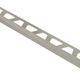 QUADEC Square Edge Profile Anodized Aluminum Brushed Nickel 5/16" (8 mm) x 8' 2-1/2"
