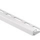 QUADEC Profilé de bordure carré Aluminium anodisé Blanc mat 5/16" (8 mm) x 10'
