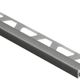 Square Edge Trim QUADEC - Pewter Aluminum 5/16" (8 mm) x 10'