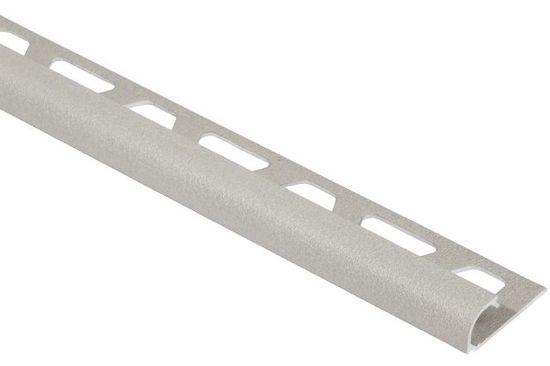 Bullnose Trim RONDEC - Aluminum Greige 7/16" (11 mm) x 10' 
