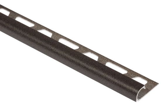 Bullnose Trim RONDEC - Aluminum Dark Anthracite 7/16" (11 mm) x 10' 