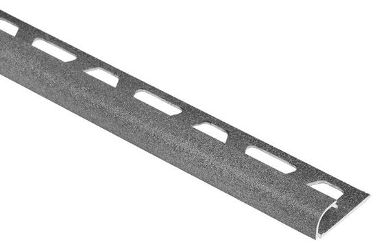 Bullnose Trim RONDEC - Aluminum Pewter 1/2" (12.5 mm) x 10' 