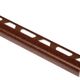 RONDEC Bullnose Edge Trim Aluminum Rustic Brown 1/4" (6 mm) x 10'
