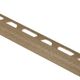 RONDEC Bullnose Edge Trim Aluminum Beige 5/16" (8 mm) x 10'