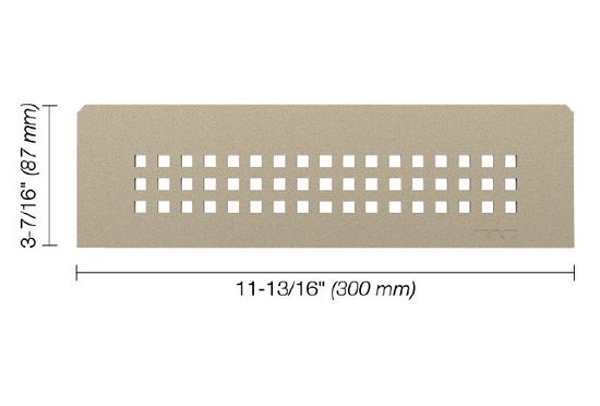 Rectangular Shelf for Niche SHELF-N Square design - Cream 3-7/16" x 11 13/16"