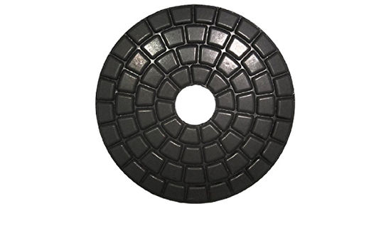 Wet Polishing Wheel Ceramica Buff with Hook & Loop Black 4"