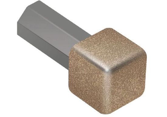 Coin intérieur/extérieur 90° QUADEC - aluminium beige 1/4" (6 mm) 