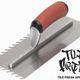 Wave-Notch Trowel 3/8" LayFlat 4-1/2" x 11" with DuraSoft Handle