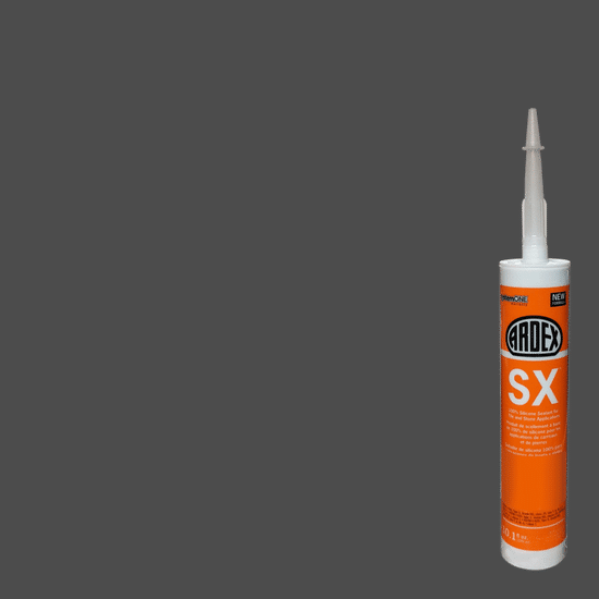 SX 100% Silicone Sealant for Tile & Stone - Charcoal Dust #23 - 10.1 oz