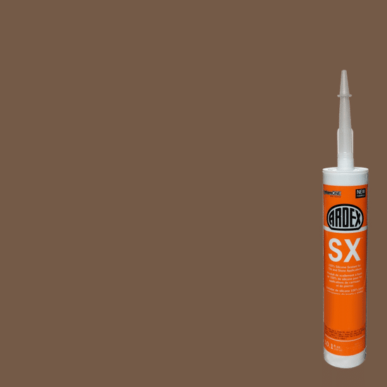 SX 100% Silicone Sealant for Tile & Stone - Ground Cocoa #16 - 10.1 oz
