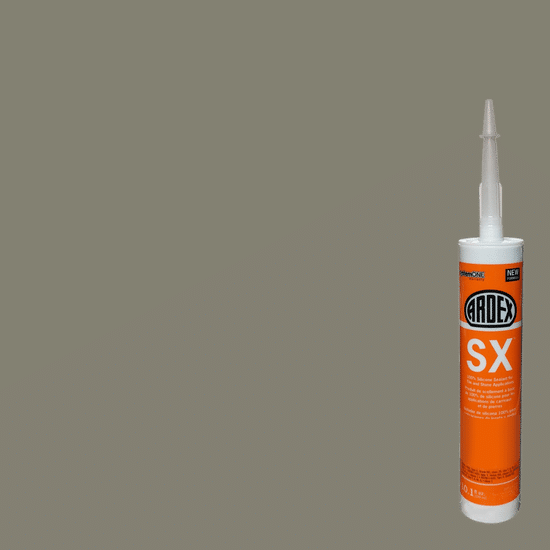 SX 100% Silicone Sealant for Tile & Stone - Stormy Mist #25 - 10.1 oz