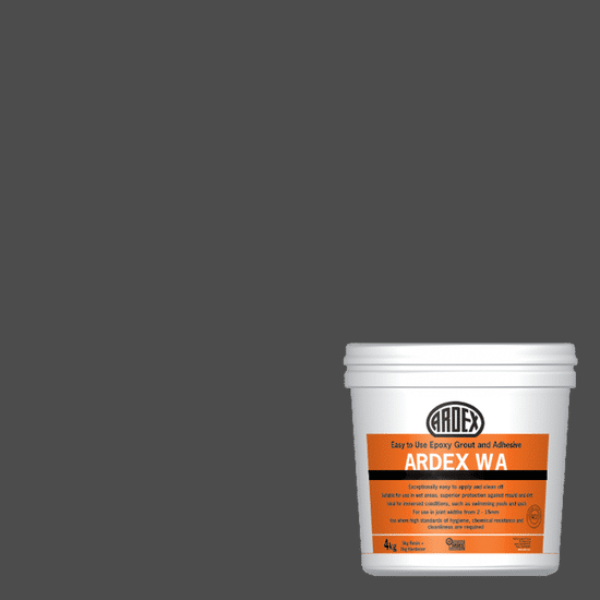 WA High Performance 100%-Solids Epoxy Grout - Charcoal Dust #23 - 4 kg