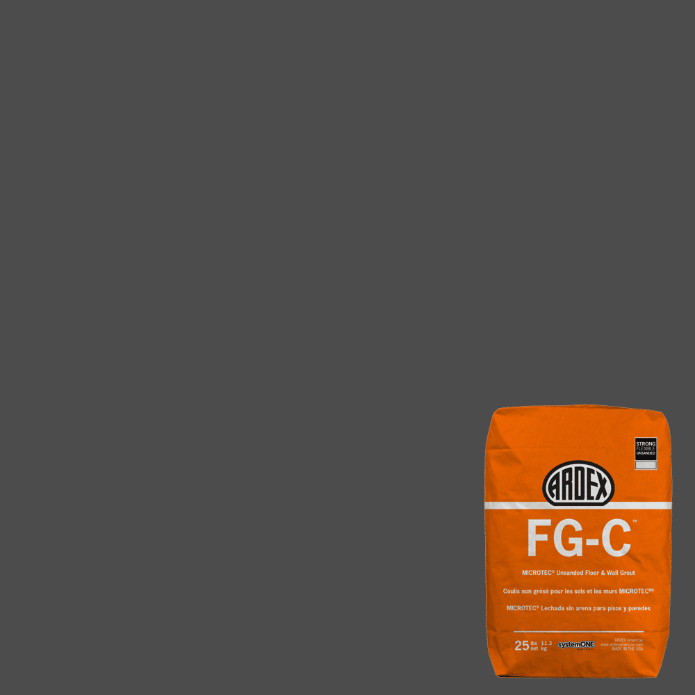 Ardex FGC MICROTEC Unsanded Grout Charcoal Dust 23 25 lb (13666