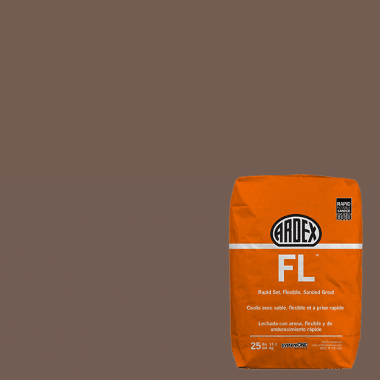 FL Rapid-Set Flexible Sanded Grout - Coffee Bean #17 - 25 lb