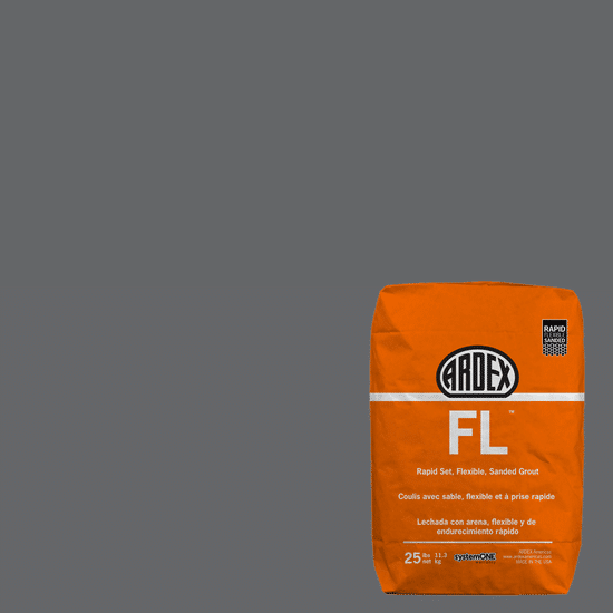 FL Rapid-Set Flexible Sanded Grout - Slate Gray #21 - 25 lb