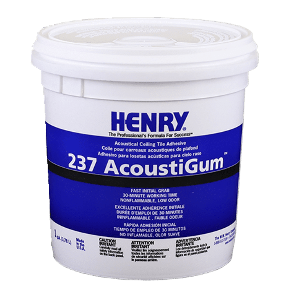 Henry 237 AcoustiGum Adhésif acoustique pour carreaux de plafond - 3.78 L  (12016)