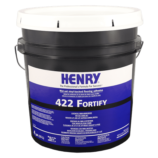 422 Fortify Adhésif de revêtement de sol adossé de vinyle à pose mouillée - 15.14 L