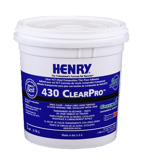 430 ClearPro Thin-Spread VCT Floor Tile Adhesive - 3.78 L