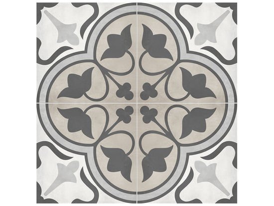 Floor Tile Form Sand Clover Matte 7-3/4" x 7-3/4"