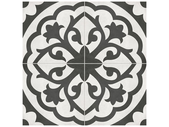 Floor Tile Form Monochrome Lotus Matte 7-3/4" x 7-3/4"