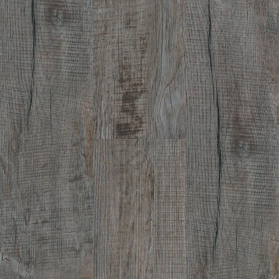 Planches de vinyle Colorado Charcoal Rustic Oak Collé au sol 7-1/4" x 48"