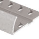 Scribe to Nosing Aluminum Satin Gold Anodized 1-5/8" x 12'