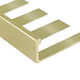 Bordure de tuile plate Contour Laiton brillant 5/16" (8 mm) x 8'