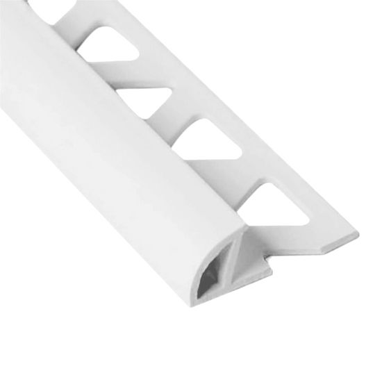 PVC Round Tile Edge 5/16" White