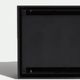 Support encastré invisible Luxe pour 2 prises Noir mat