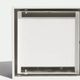 Support encastré invisible Luxe pour 2 prises Blanc satiné