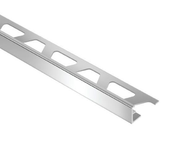 SCHIENE Floor Edge Trim Aluminum Chrome poli 3/8" (10 mm) x 10'