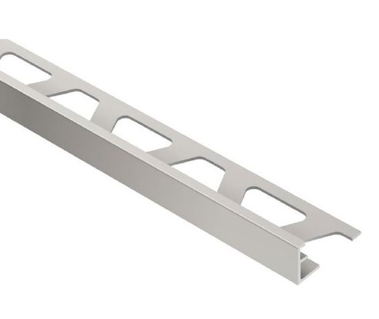 SCHIENE Moulure de bordure pour plancher Aluminium Nickel mat 3/8" (10 mm) x 10'