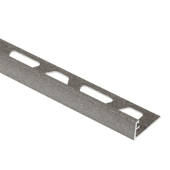 SCHIENE Profilé de bordure de mur aluminium gris pierre 3/8" (10 mm) x 8' 2-1/2"