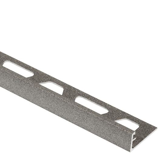 SCHIENE Profilé de bordure de mur aluminium gris pierre 1/2" (12.5 mm) x 8' 2-1/2"
