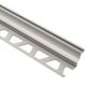 DILEX-AHK Cove-Shaped Profile with 3/8" Radius Aluminum Anodized Matte Nickel 3/8" (10 mm) x 8' 2-1/2"