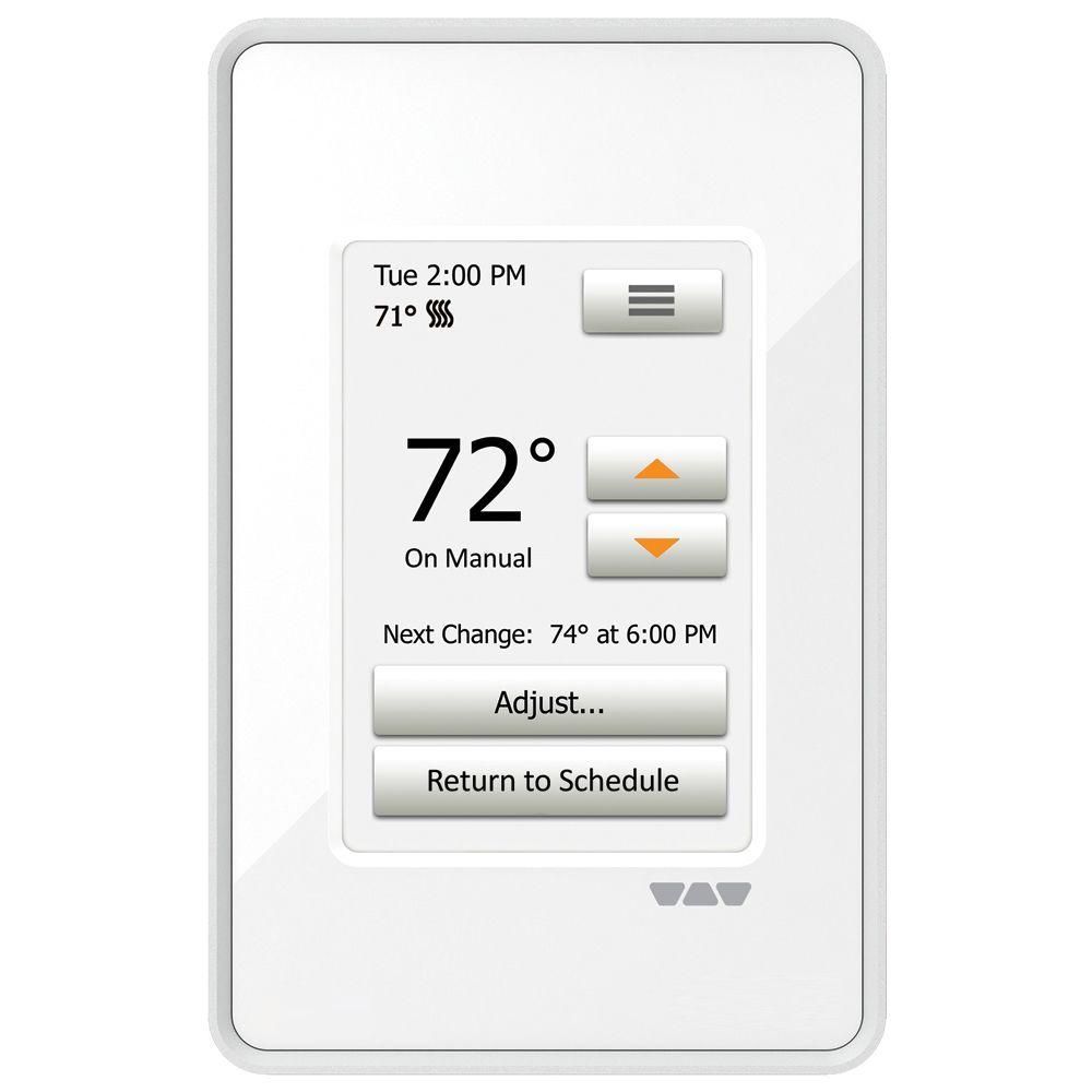 Schluter DITRAHEATERT Programmable Touchscreen Thermostat Bright