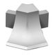 DILEX-AHKA Outside Corner 135° with 3/8" Radius Anodized Aluminum Pewter