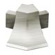 DILEX-AHKA Outside Corner 135° with 3/8" Radius Anodized Aluminum Brushed Nickel