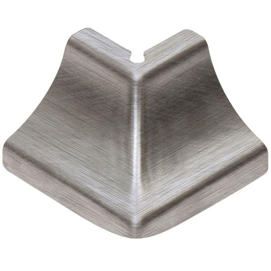 DILEX-EHK Outside Corner 135° 2-Way with 23/32" (18 mm) Radius - Brushed Stainless Steel (V2)