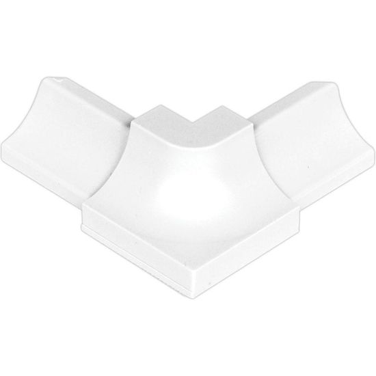 DILEX-PHK Outside Corner 135° with 3/8" (10 mm) Radius - PVC Plastic Bright White
