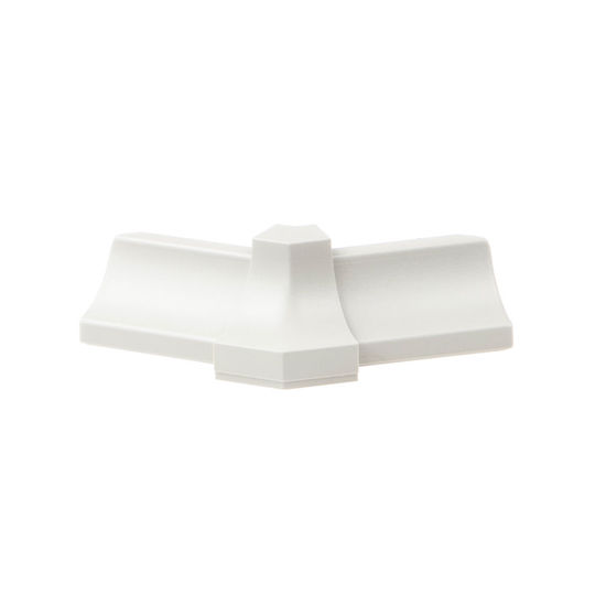 DILEX-PHK Outside Corner 135° with 3/8" (10 mm) Radius - PVC Plastic White