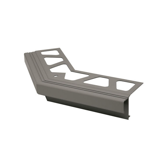 BARA-RAK Outside Corner 135° for Balcony Edging Profiles Aluminum Metallic Grey
