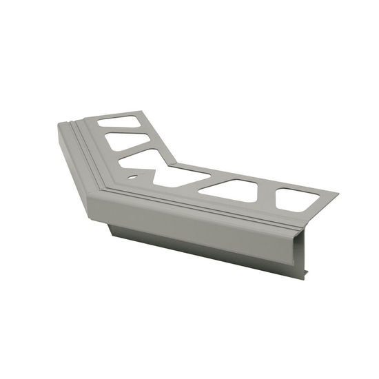 BARA-RAK Outside Corner 135° for Balcony Edging Profiles Aluminum Classic Grey