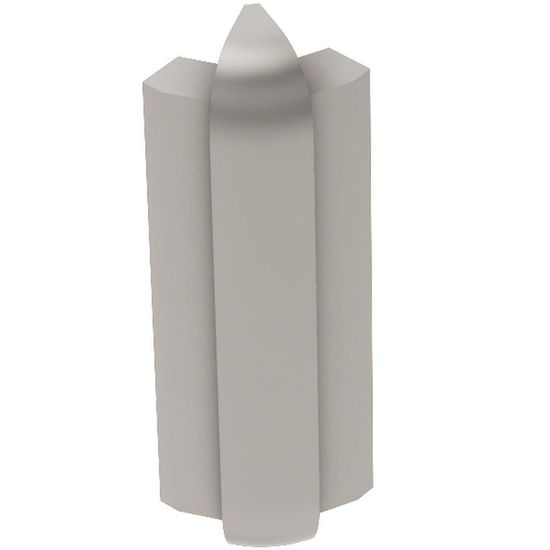 RONDEC-STEP Outside Corner 135° with Vertical Leg 2-1/4"  - Aluminum Anodized Matte Nickel 3/8" (10 mm) 