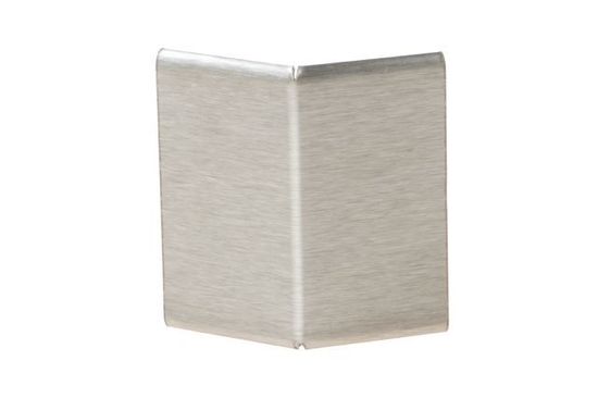 SCHIENE-STEP Outside Corner 135° with 1-1/2" Vertical Leg - Brushed Stainless Steel (V2) 1/4" (6 mm) x 8' 2-1/2"