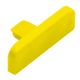 TREP-SE/-S End Cap - PVC Plastic Yellow 1-1/32" (26 mm) 