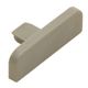 TREP-SE/-S End Cap - PVC Plastic Grey 1-1/32" (26 mm) 